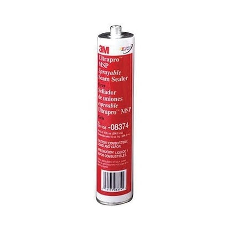 3M 3M MSP Sprayable Seam Sealer, 08374, Gray, 10.5 fl oz Cartridge 7000148239